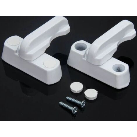 Sollbry 4 Serrure de Fenêtre-Alliage de Zinc-4PCS Blanc Verrou de Porte-Sécurité Domestique Pour Divers Porte Fenêtre- Sécurité de Maison (1/5)