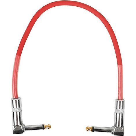 Câble de connexion pour guitare électrique 6,35 mm, câble d'effet simple bloc-38.00X4.60X1.20CM-Red (1/4)