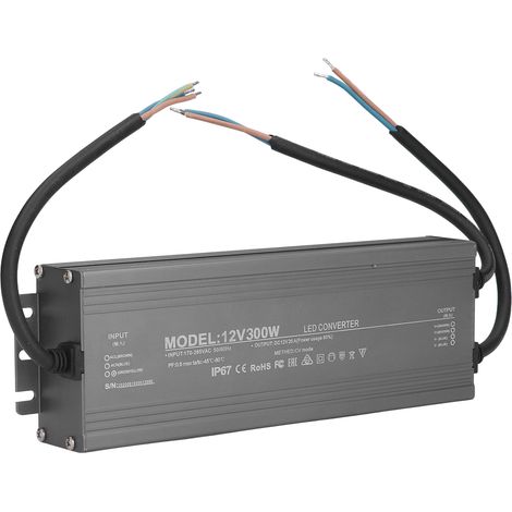 Alimentation LED étanche IP67 à tension constante pour enseignes lumineuses, 300 W AC170-265 V 12 V 25 A (1/5)
