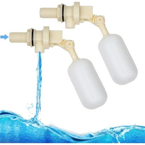 pcs 1/2 Pouce Flotteur Ball Valve pour Abreuvoir 1,27cm Automatique Arrêt Remplissage Boisseau Sphérique pour Bovins Abreuvoir Réservoir Vannes Flotteur Avec Adaptateur de Conduite d'eaudengyank (1/5)