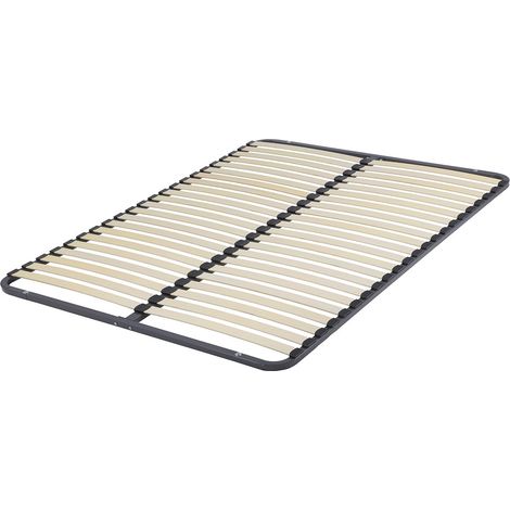 SLIMKIT - Cadre à Lattes 2x22 à Assembler 160x200 Métallique (1/2)