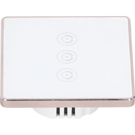 Intelligenter Touch-Schalter, weiß, mit WLAN-Fernbedienung, 100–240 V Wechselstrom (1/5)
