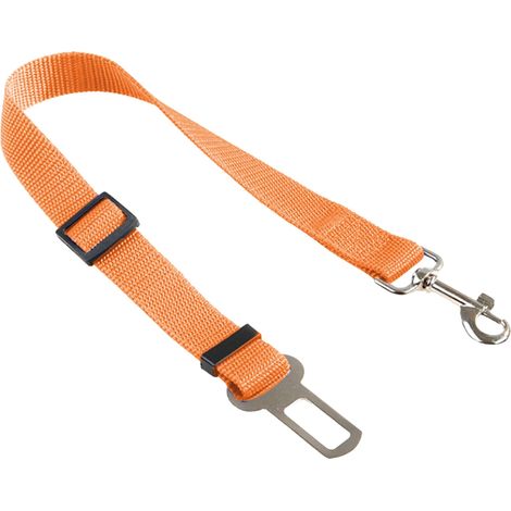Ausziehbarer Hundesicherheitsgurt, ideal für Autositze und sicheres Fahren (Orange) (1/2)