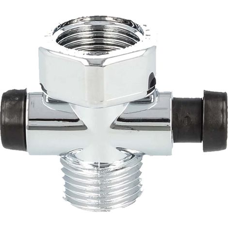 tecuro Duschstopp - Wasserstop für Handbrause Duschbrause - verchromt