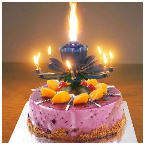 Bougie-Fleur d'Anniversaire (1/3)