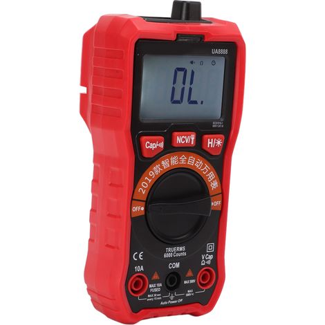 Zangenmessgerät mit LCD-Anzeige, vollautomatisches intelligentes Handmultimeter mit digitaler Anzeige (1/5)