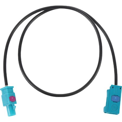 Câble d'extension d'antenne de véhicule FAKRA femelle vers radio stéréo à performances stables pour haut-parleur TV lecteur multimédia 50 cm / 19,7 pouces. (1/4)