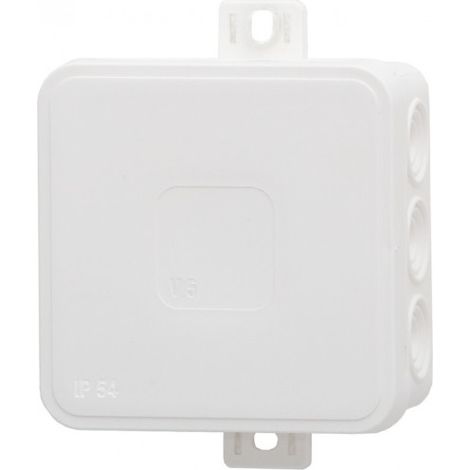 Hermetische Box V5, Thermoplast 75x75x41 IP54, weiß - Klick, 12 Ausbrüche F1.0261