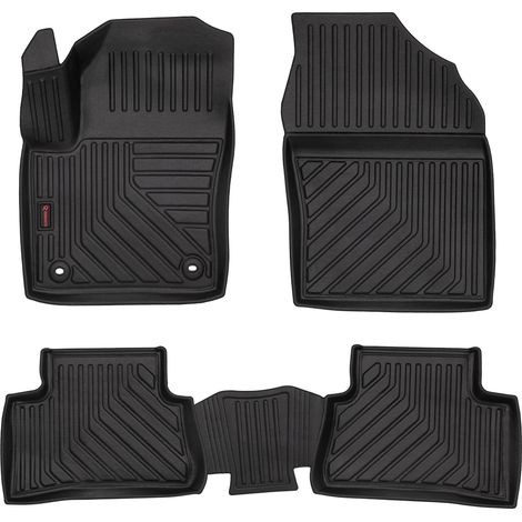 Alfombrillas de goma 3D para coche: Toyota C-HR (crossover, 2016-) - borde de 5 cm