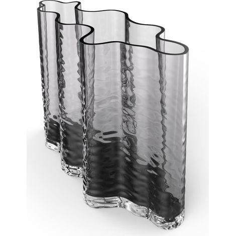 Vase Large en Verre fumé Couleur cendré 24 cm (1/2)