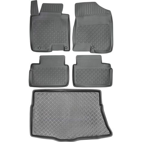 Hyundai i30 II Hatchback de 2012-2017 SET - Alfombrillas para coche + alfombrilla para maletero