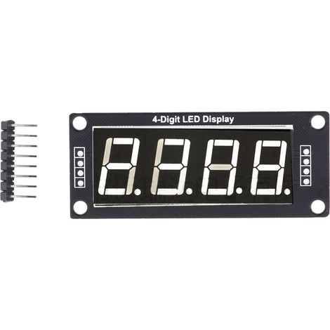 4Pcs LED Segment Digital Display Module 4 Bits 7 Segments PCB Clock Module 0.56 Inch MRA172C White