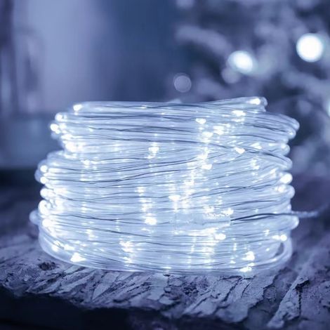 20 Meter lange, wasserdichte LED-Lichterkette, 200 LEDs an Kupferdraht, elegante Außendekoration, warmweiß
