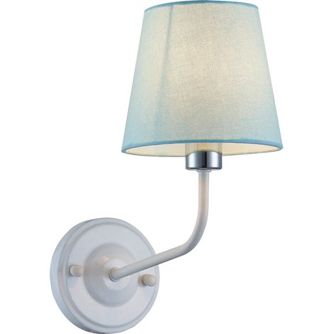 Applique Candellux York blu/bianco E14 1 luce 50401102