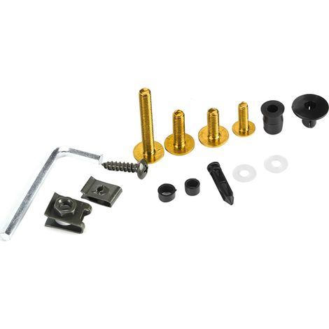 Kit 223 pièces vis carénage moto, boulons pare-brise, écrous fixations carrosserie, kit visserie dorée pour moto, accessoires quincaillerie motocyclette (1/5)