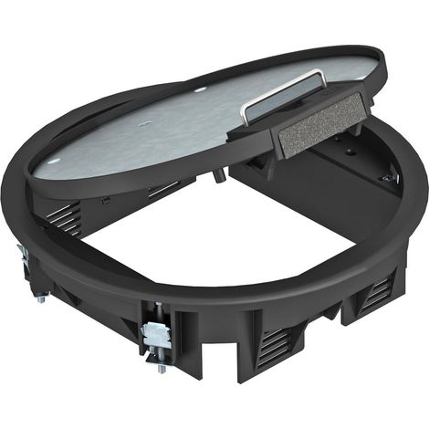 OBO Bettermann Inserto de aparato para montaje universal Ø234x61 poliamida negro grafito RAL 9011, 7405440