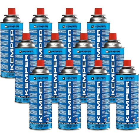 12 PEZZI - BOMBOLETTA CARTUCCIA A GAS DA 390 ML KEMPER (1/2)