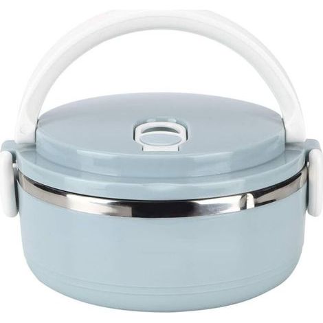 Isolierte Lunchbox – Edelstahl und lebensmittelechtes PP – 0,7 l – Belüftungsloch – einwandig – Nordischblau (1/5)