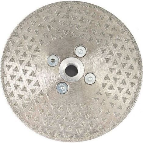 Disque Diamanté à Tronçonner et à Meuler 125 mm x M14 Lame de Scie Électroplaqué pour Pierre Marbre Carreaux Granit (1/4)