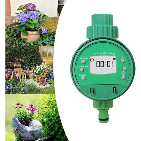 Automatic Irrigation Timer, Irrigation Controller, Irrigation Timer for Plant Watering System, Irrigation Scheduler for Garden, Lawn, Balcony, Yard (1/5)
