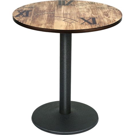 Stehtisch, Esstisch, Bistrotisch, Café-Bar, Esszimmer, 60 x 60 x 72 cm, Digitaldruckmuster (1/5)