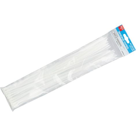 Cintas de encuadernación LEVIOR 400x4,8mm 50uds blancas 23864.01