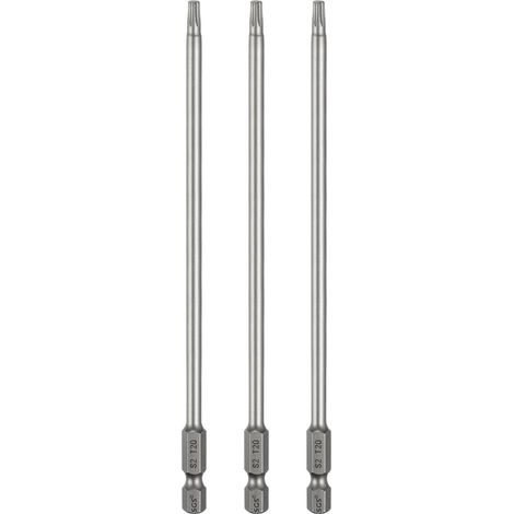 3Pcs Embout Tournevis T20 Torx Tige Hexagonale 1/4" Magnétique (1/5)