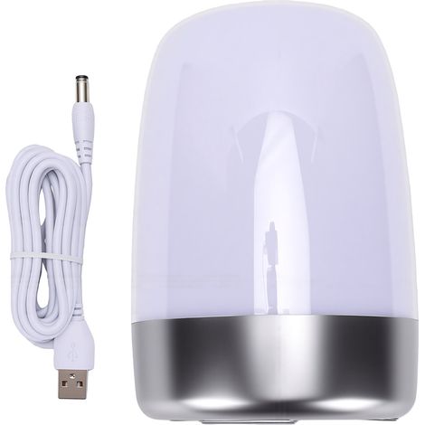 Nachtlicht mit Bildschirm, einstellbarem Wecker, Touch-Steuerung, USB-Anschluss, für den Nachttisch. (1/5)
