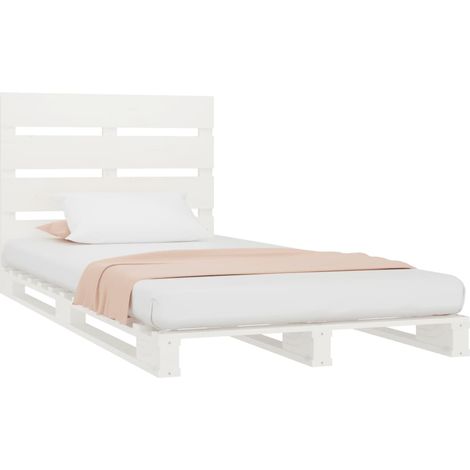 Giroletto senza Materasso Bianco 75x190 Legno Massello di Pino vidaXL (1/5)