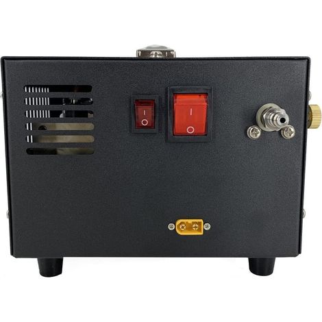 4500 PSI elektrischer Hochdruckluftkompressor mit Barometer Intelligente tragbare Luftkompressorpumpe mit automatischer Abschaltung Außenluftkompressor mit Transformator (1/5)
