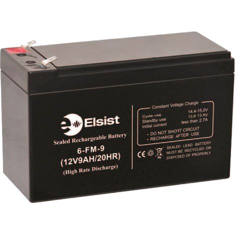 Elsist BT009R batterie 12V 9Ah noire pour UPS (1/2)