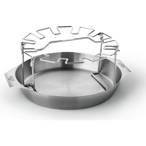 Support à pilon et cuisses de poulet avec coupelle - Inox