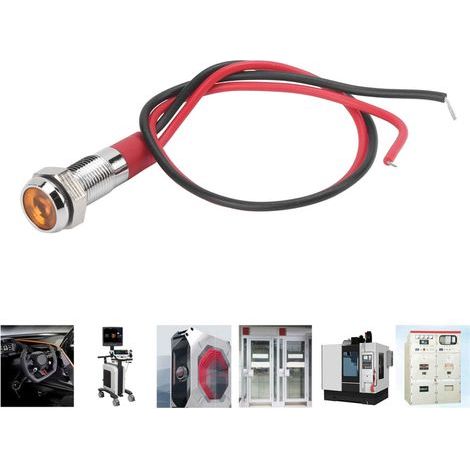Convient aux feux indicateurs métalliques à LED jaunes étanches 6V, adaptés aux véhicules de guidage et aux camions. (1/2)