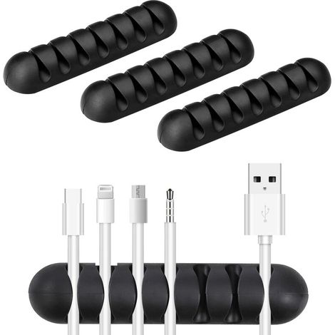 Clip adesive in silicone per cavi, gestione multifunzionale dei cavi, organizzatore di cavi - AquaForge (1/5)