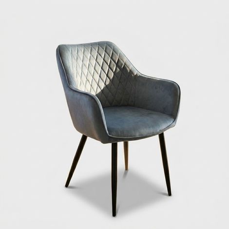 Sillón moderno de terciopelo con reposabrazos Candy (1/5)
