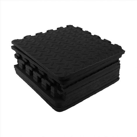 Lot de 12 tapis de sol pour exercices, équipements de gym, fitness, yoga, camping (1/5)