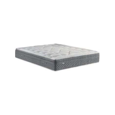 Matelas Epeda PERSEIDE ARGENTE 140x190 cm 2 places argenté ressorts ensachés latex naturel 4 cm moelleux