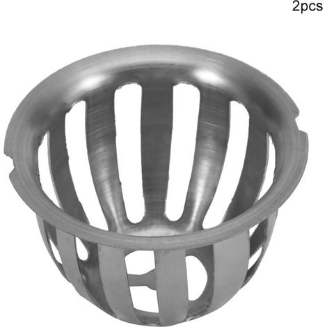2 Pièces en Acier Inoxydable Rond S Bloquant Le Drain de Toit Drain de Sol pour Le Jardin Balcon l'élégance de Votre Espace Extérieur Sa Non-oxydation Le Maintient Neuf (75 mm/3 (1/5)