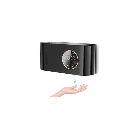Distributeur de Savon Automatique 500ml Mural, Rechargeable par USB Capteur Infrarouge, 5 Niveaux Réglables pour Cuisine et Salle de Bain