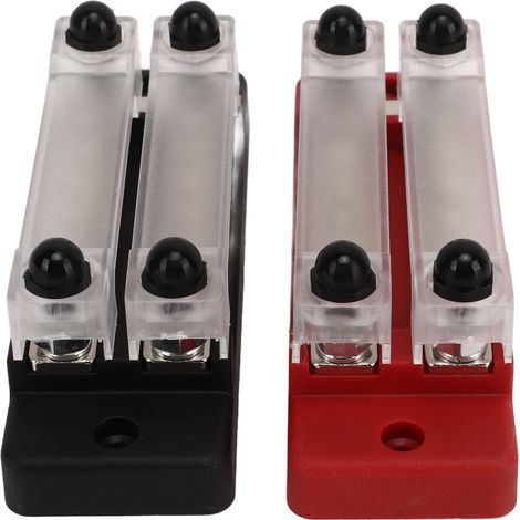 Bloc de distribution électrique en acier inoxydable, bornes de répartition pour voiture, bateau, marine 150A 300V Noir Rouge (1/5)