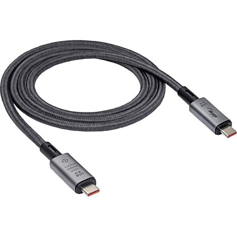 Akyga USB-Kabel   USB-C® Stecker, USB-C® Stecker 1.00 m Grau  AK-USB-45