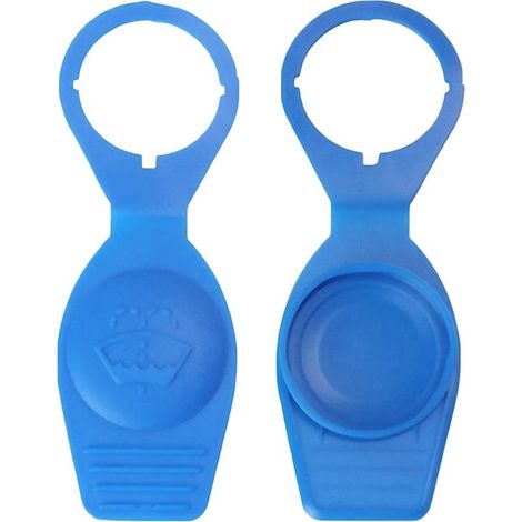 2 Pièces Bouchon de Réservoir Lave-Glace 1K0955455, Couvercle de Réservoir de Liquide pour Essuie-Glace, Bouchon de Rechange pour Réservoir, Compatible avec VW Golf Polo Passat, Audi A3 A4, Bleu (1/5)