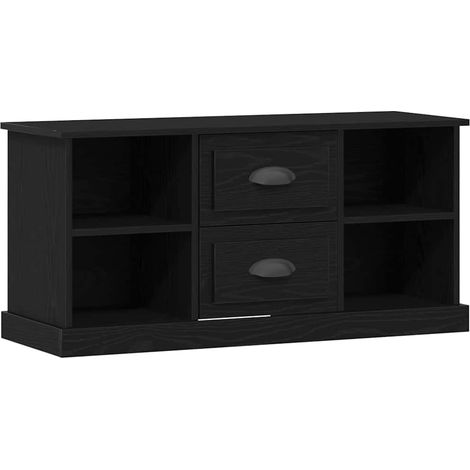 Maison Exclusive - Meuble TV Chêne noir 99,5 x 35,5 x 48 cm Bois d'ingénierie