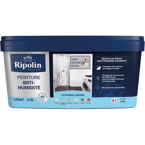 PINTURA ANTI HUMEDAD RIPOLIN 2,5L