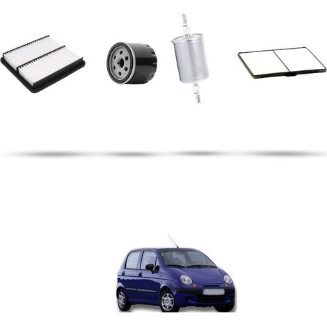 Kit tagliando 4 filtri compatibile con Chevrolet Matiz 0.8 37kw dal 1998 (1/5)