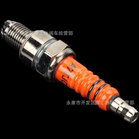 Off-road motorcycle, ATV, beach buggy, skateboard, GY6 50-150CC scooter, A7TJC three-prong spark plug, spark plug. (1/5)
