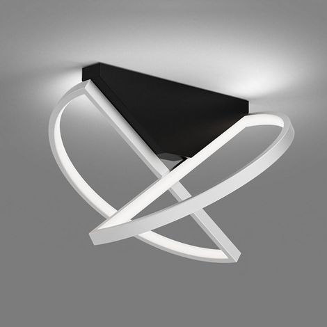 TrAdE Shop Traesio - Plafoniera Led 44w Bianco Lampadario Da Soffitto Design Moderno Luce Fredda 50414 - (1/5)