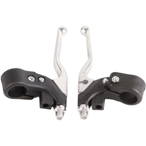 Une paire de leviers de frein universels de 22 mm/7/8 pouces adaptés aux mini motos/quads tout-terrain de poche de 47 cm³ et 49 cm³. (1/4)