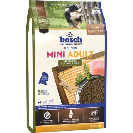 Bosch Mini Adult Geflügel & Hirse 3 kg Trockenfutter