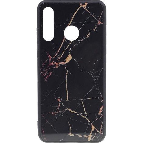 Coque rigide pour Huawei P30 Lite - Motif marbre noir - Étui de protection (1/5)